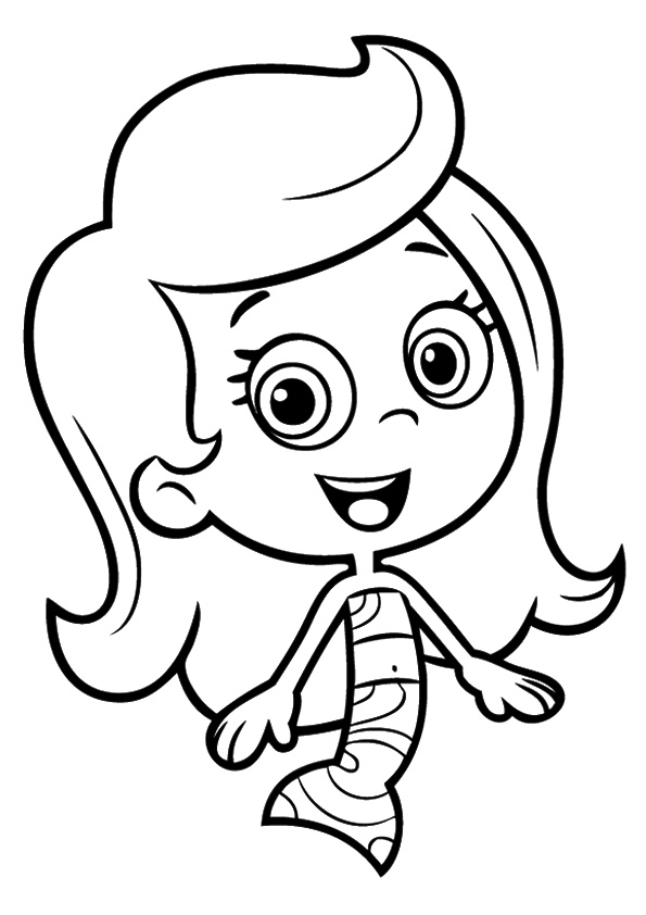 Plansa de colorat cu Bubble Guppies 64 66